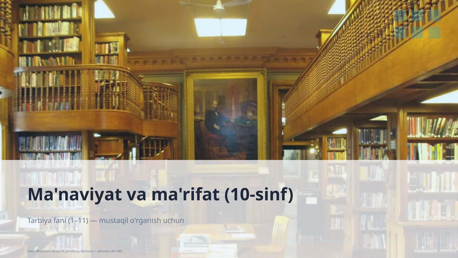 Ma'naviyat va ma'rifat (10-sinf) 1