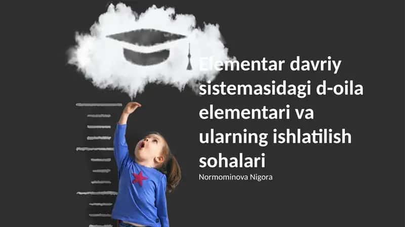 Elementar davriy sistemasidagi d-oila elementari va ularning ishlatilish sohalari 1