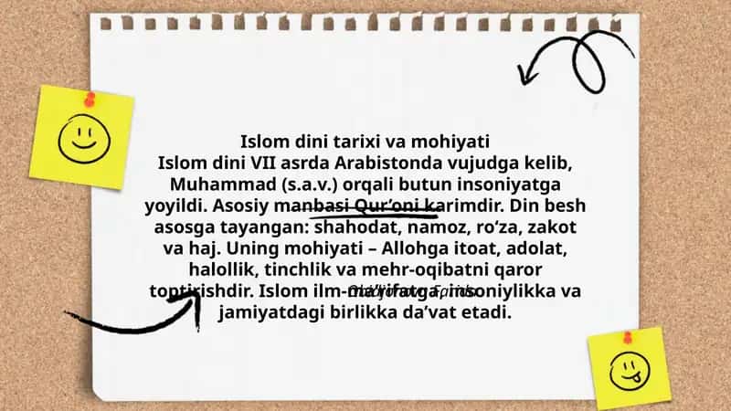 Islom dini tarixi va mohiyati 1