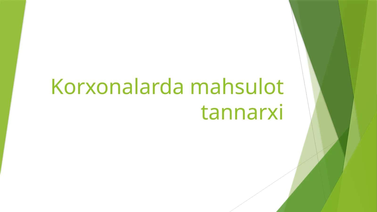Korxonalardamahsulot tannarxi 1