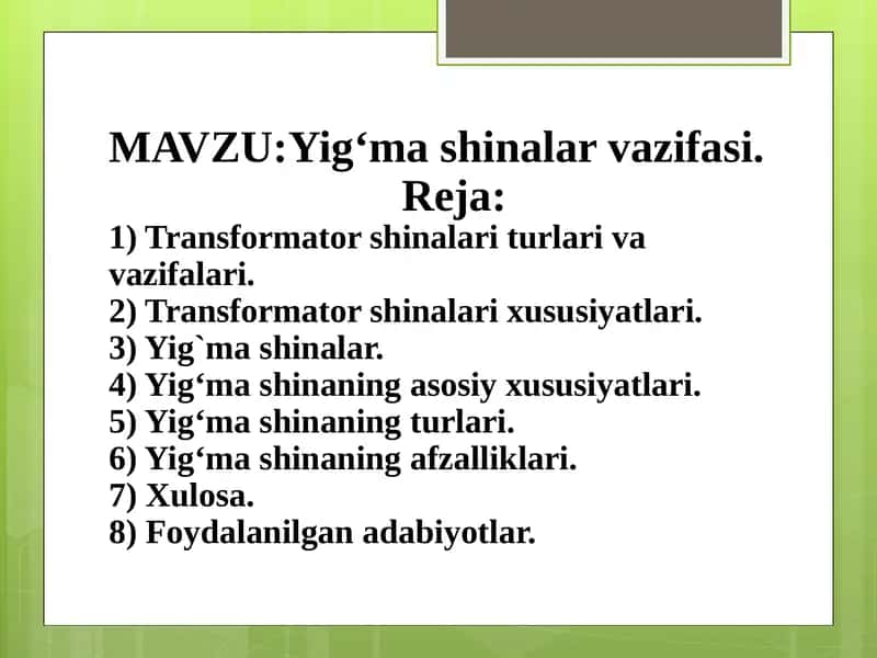 Yigʻmashinalar 1