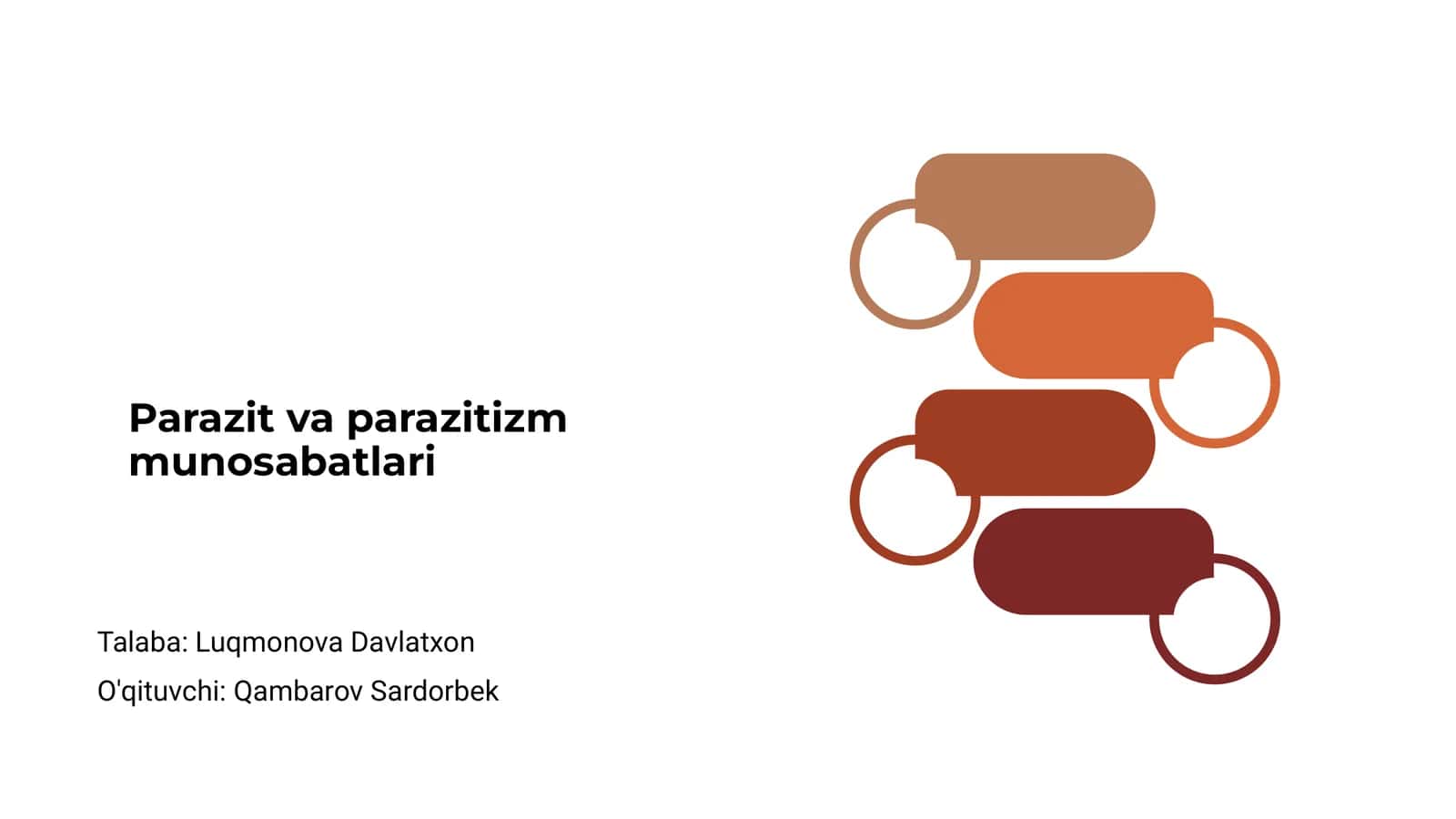 Parazit va parazitizm munosabatlari 1
