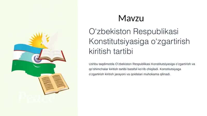 Konstitutsiyaga oʻzgartirish kiritish tartibi 1