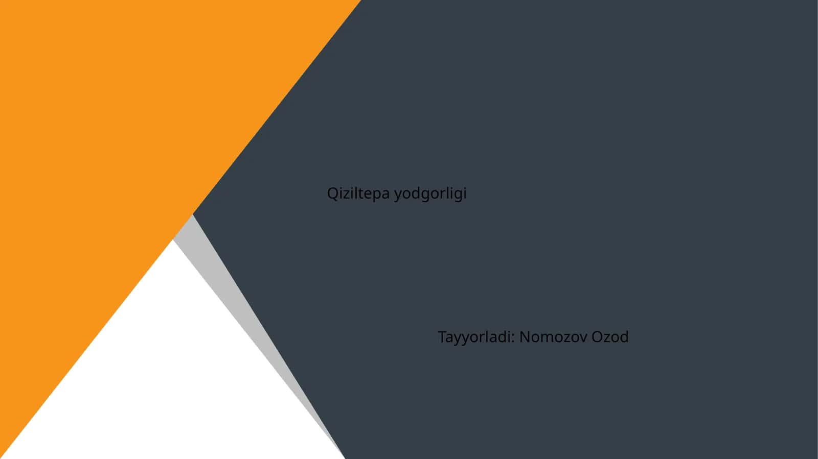 Qiziltepa yodgorligi 1