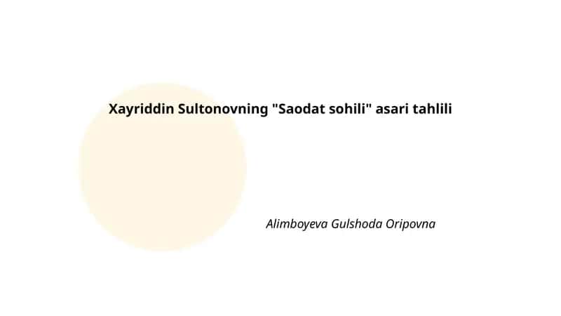Saodat sohili 1