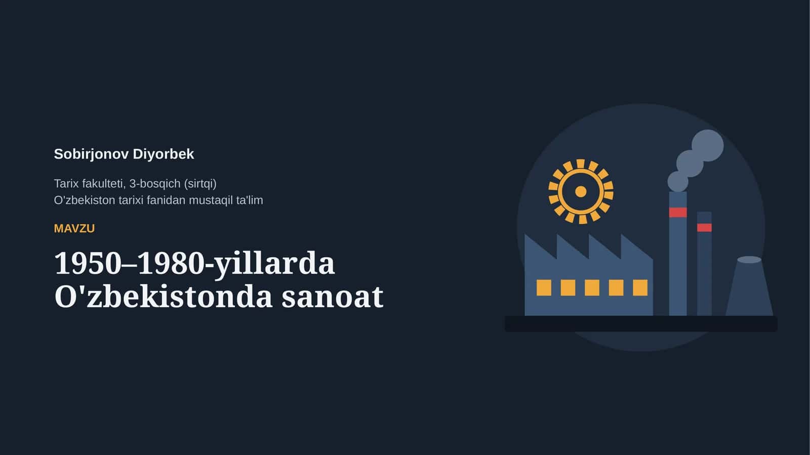1950–1980-yillarda O'zbekistonda sanoat 1