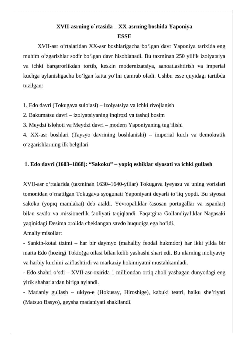 Yaponiya tarixi 1