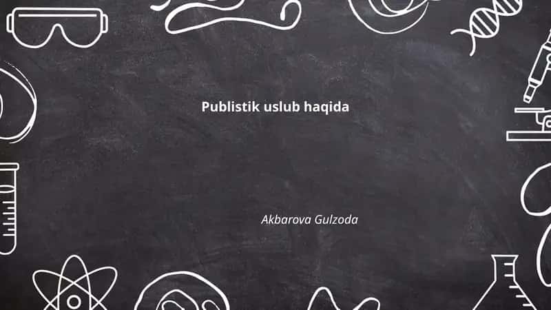Publistik uslub haqida 1