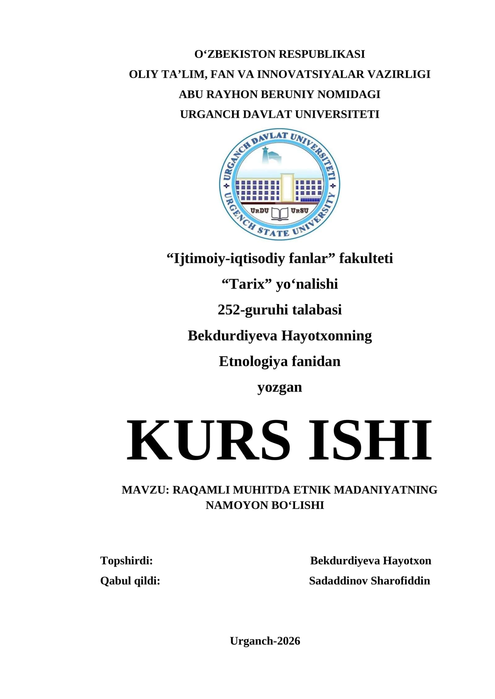 RAQAMLI MUHITDA ETNIK MADANIYATNING NAMOYON BO‘LISHI 1