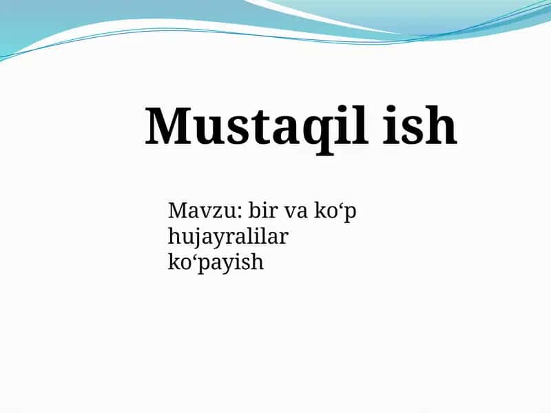 Koʻpayish 1