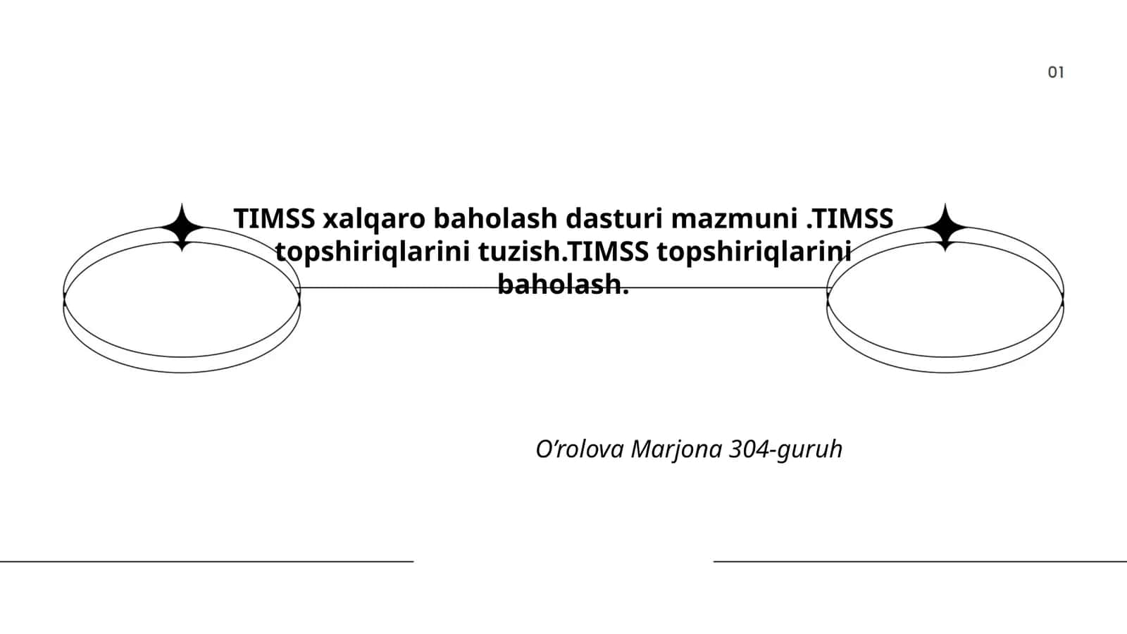 TIMSS xalqaro baholash dasturi 1