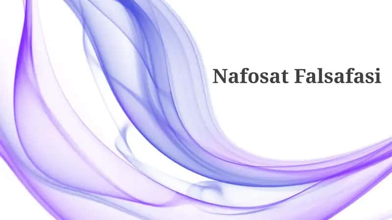 Nafosat Falsafasi 1
