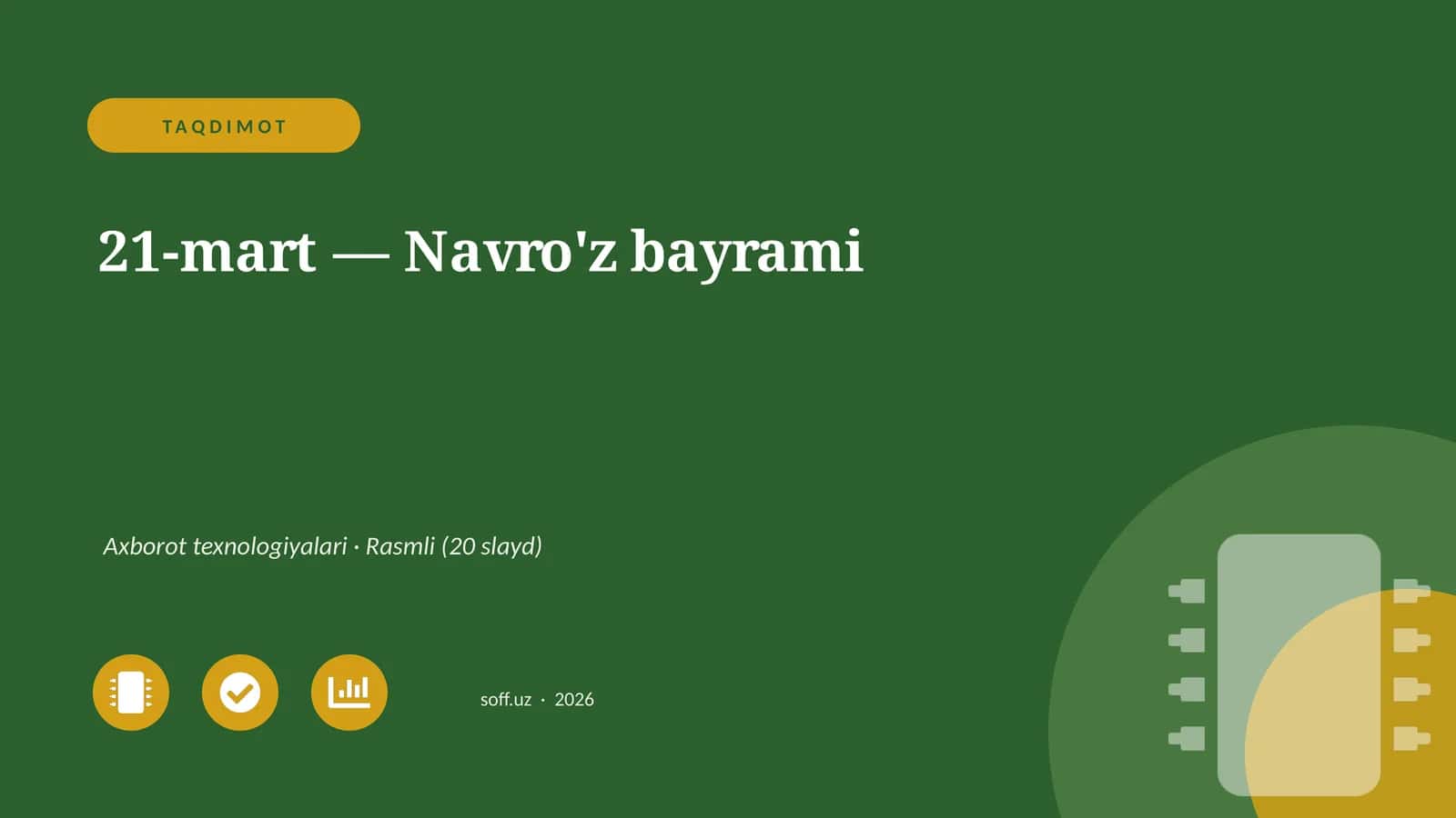 TAQDIMOT 21-mart — Navro'z bayrami 1