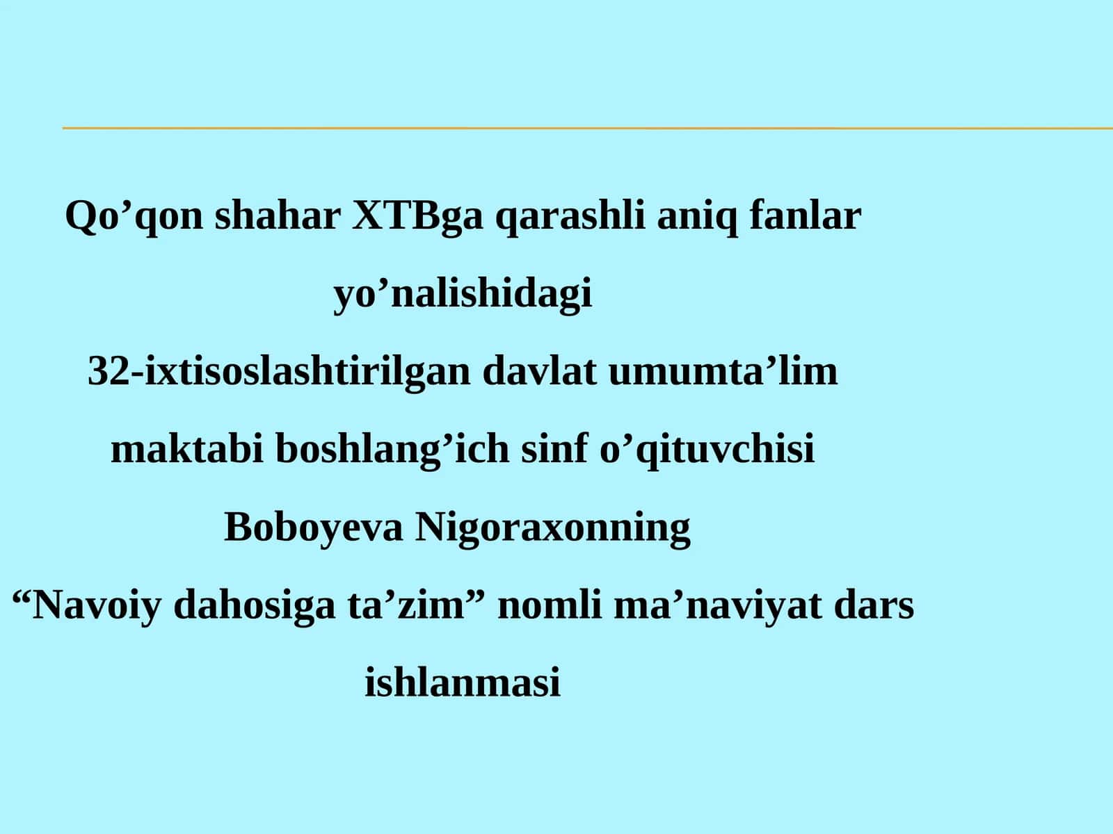Navoiydahosigata’zim 1