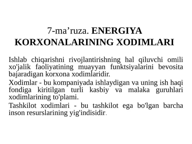ENERGIYA KORXONALARINING XODIMLARI 1