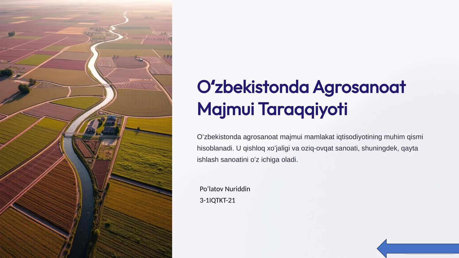 Agrosanoat Majmui Taraqqiyoti 1
