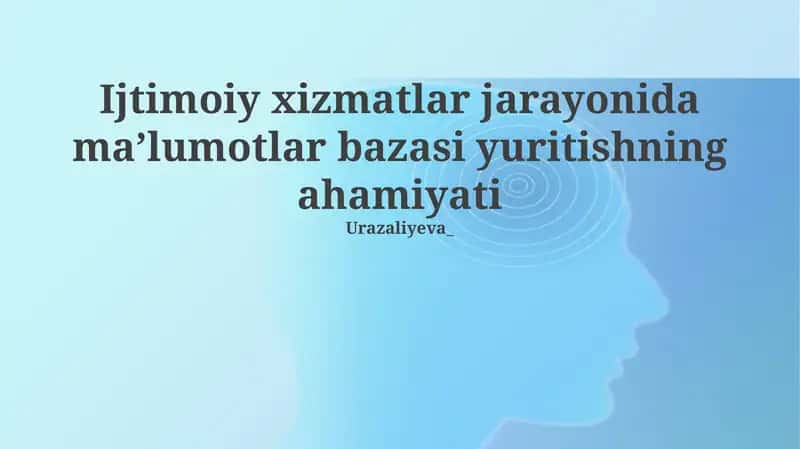 Ma'lumotlar bazasi yuritishning ahamiyati 1