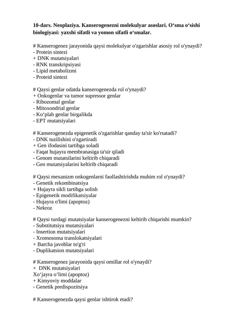 Kanserogenez 1