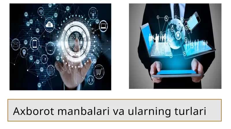 Axborot manbalari va ularning turlari 1