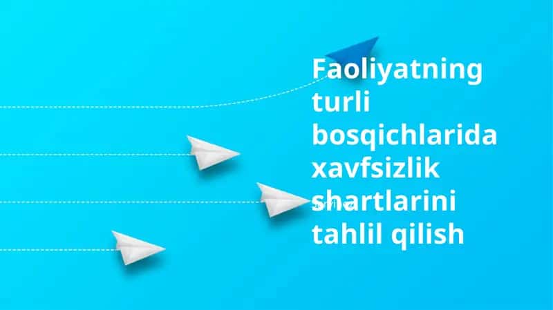 Xavfsizlikni tahlil qilish 1
