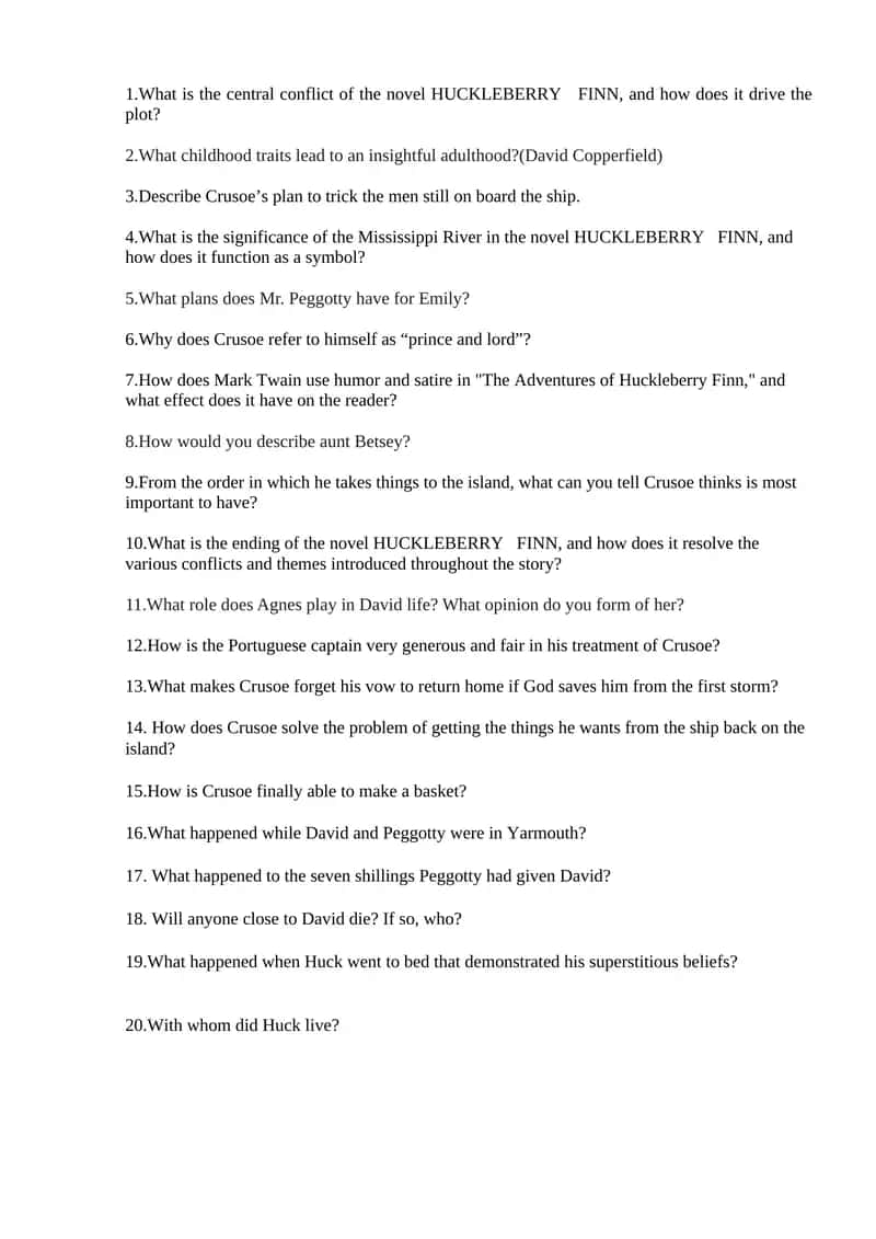 The Adventures of Huckleberry Finn 1