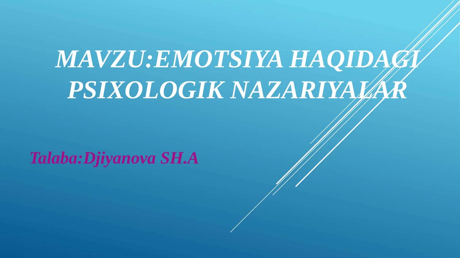 Emotsiyahaqidagipsixologiknazariyalar 1