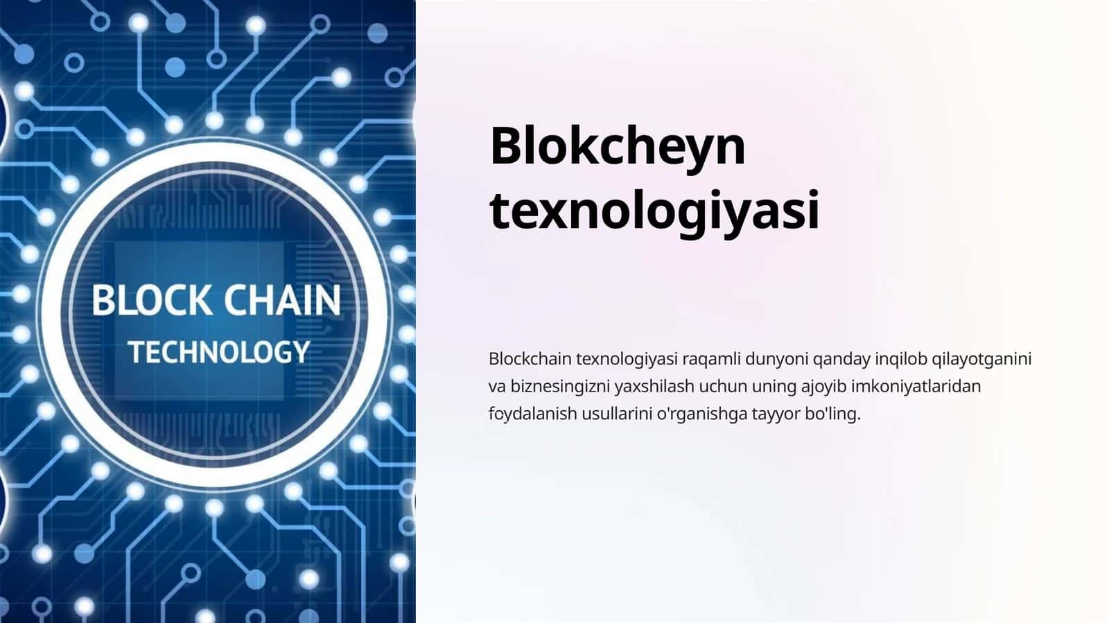 Blokcheyn texnologiyasi 1