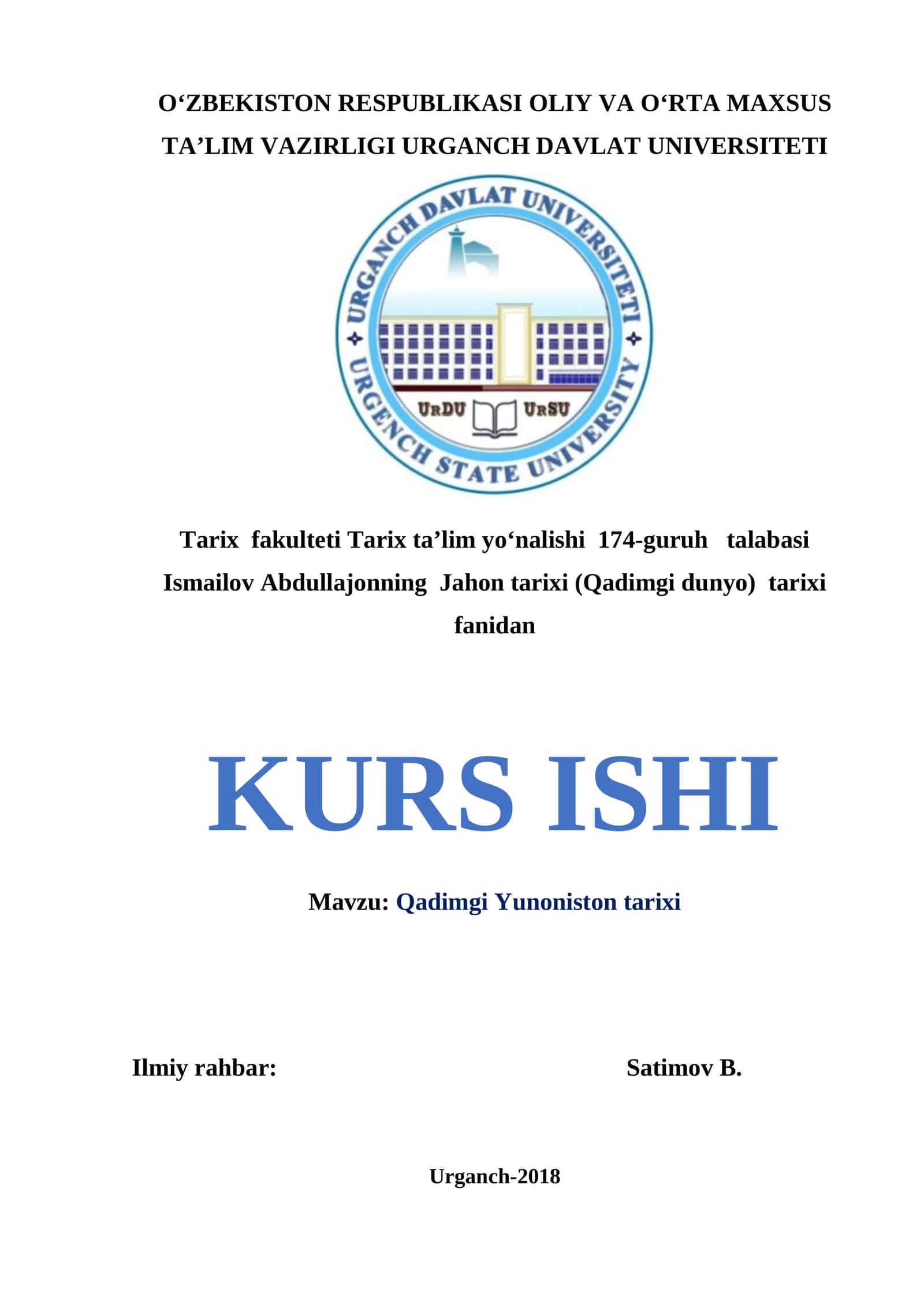Qadimgi Yunoniston tarixi 1