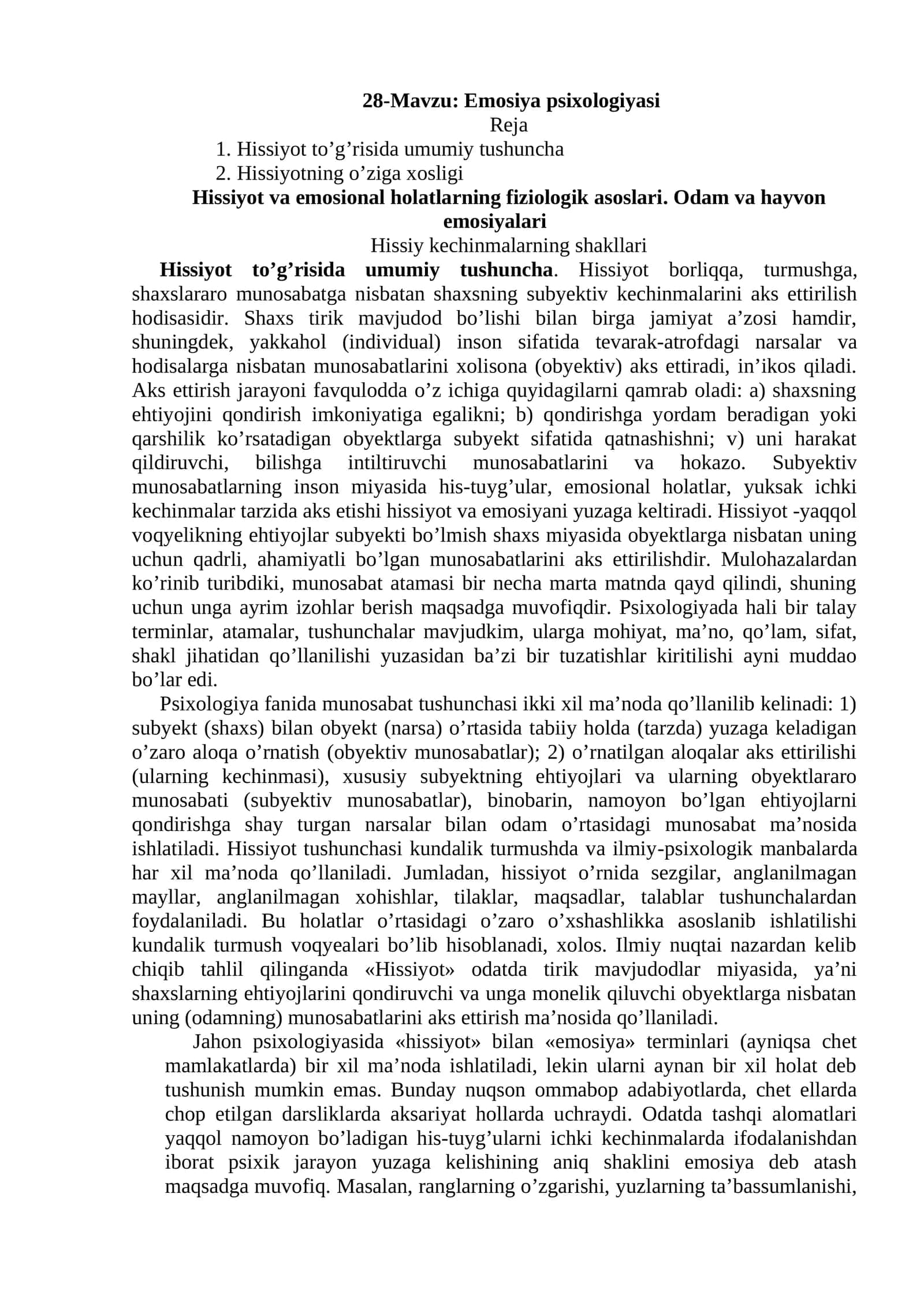 Emosiya psixologiyasi 1