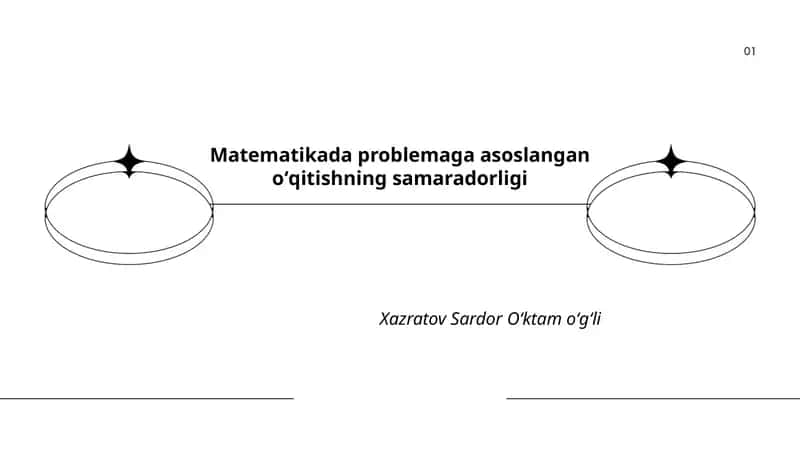 Matematikada problemaga asoslangan oʻqitishning samaradorligi 1