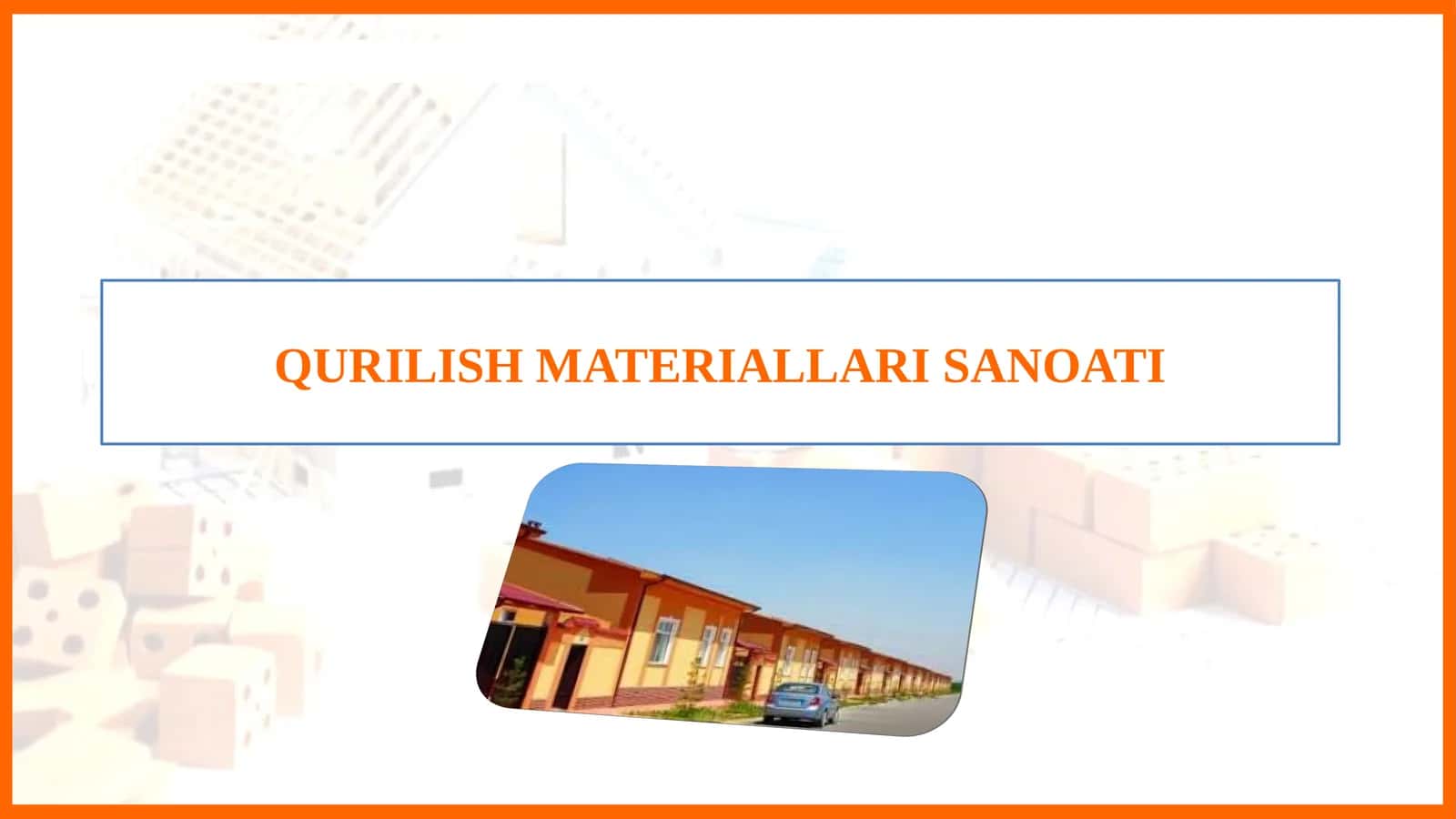 QURILISH MATERIALLARI SANOATI 1