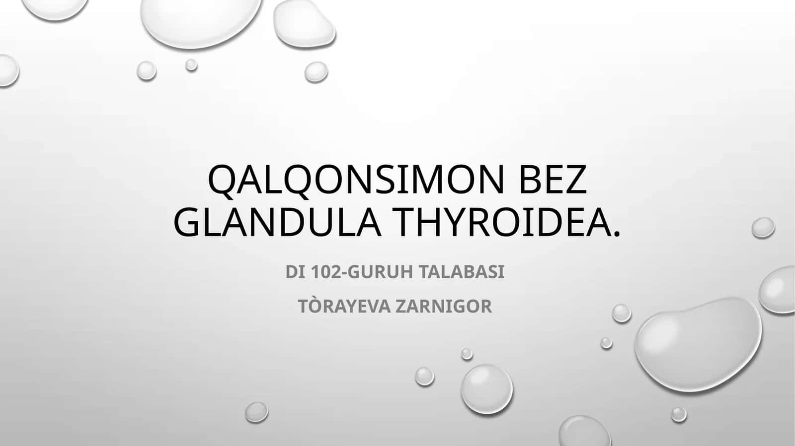 Qalqonsimon bezglandula thyroidea 1