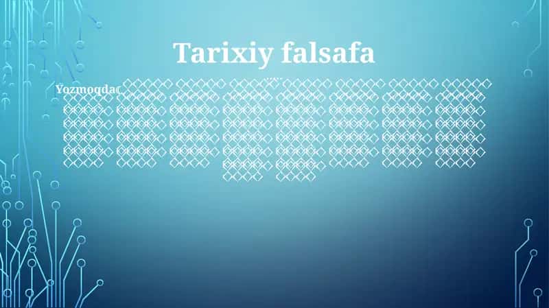 Zamonaviy falsafa 1