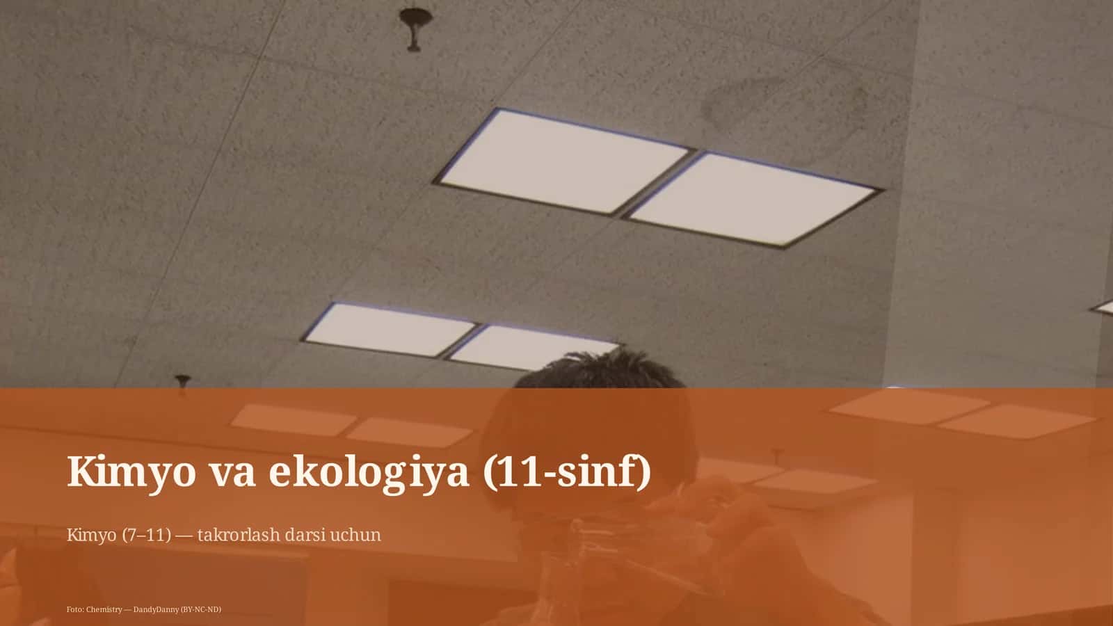 Kimyo va ekologiya (11-sinf) 1