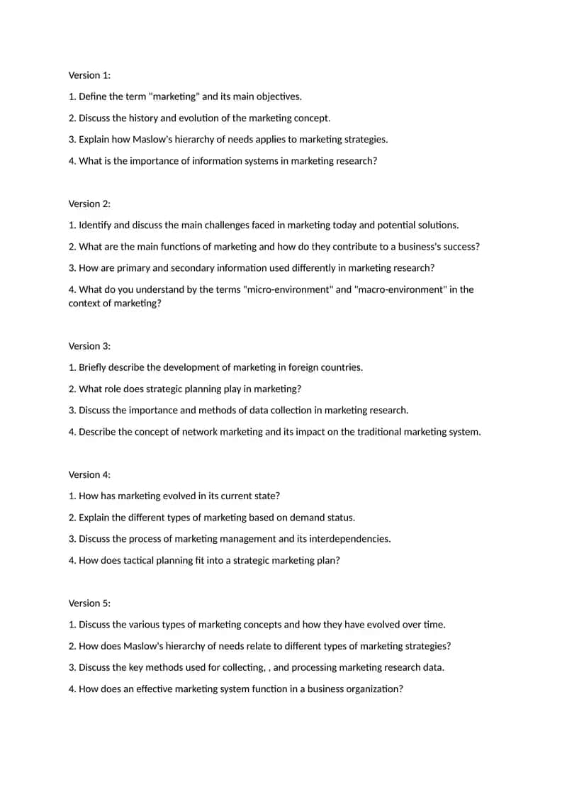 Marketing Concepts and Strategies 1