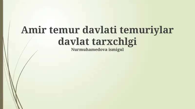 Temuriylar davlati: Asoslari va taraqqiyoti 1