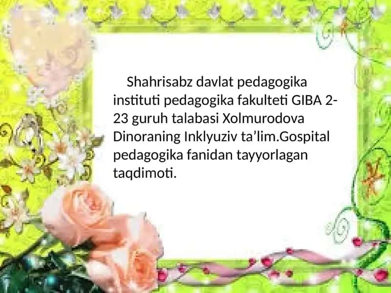 Inklyuziv ta'lim 1