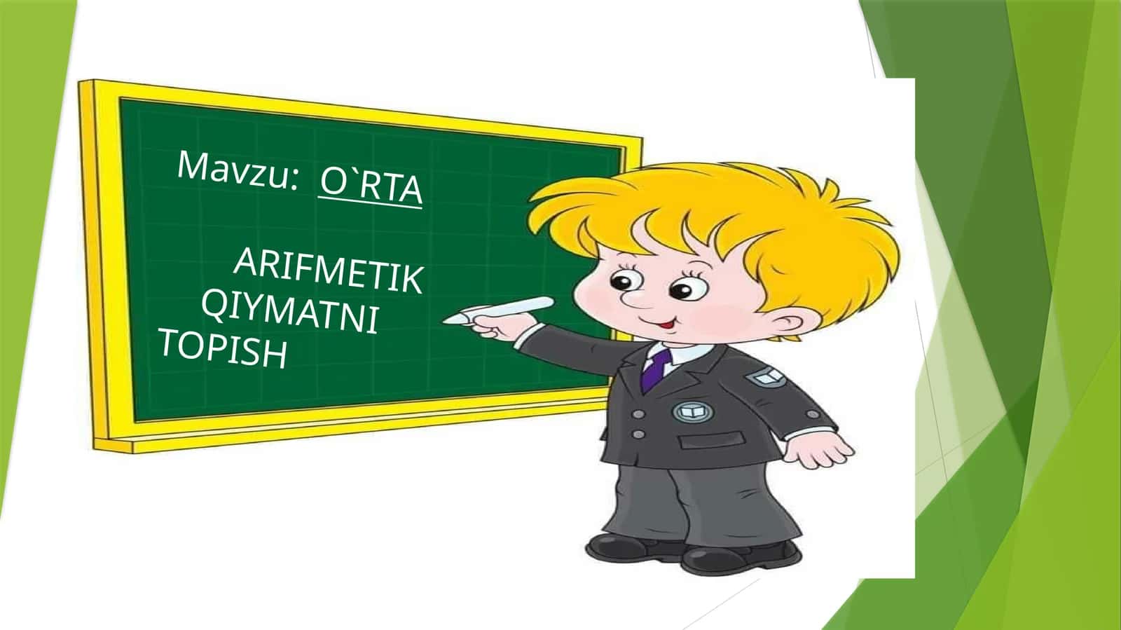 ARIFMETIK QIYMATNI TOPISH 1
