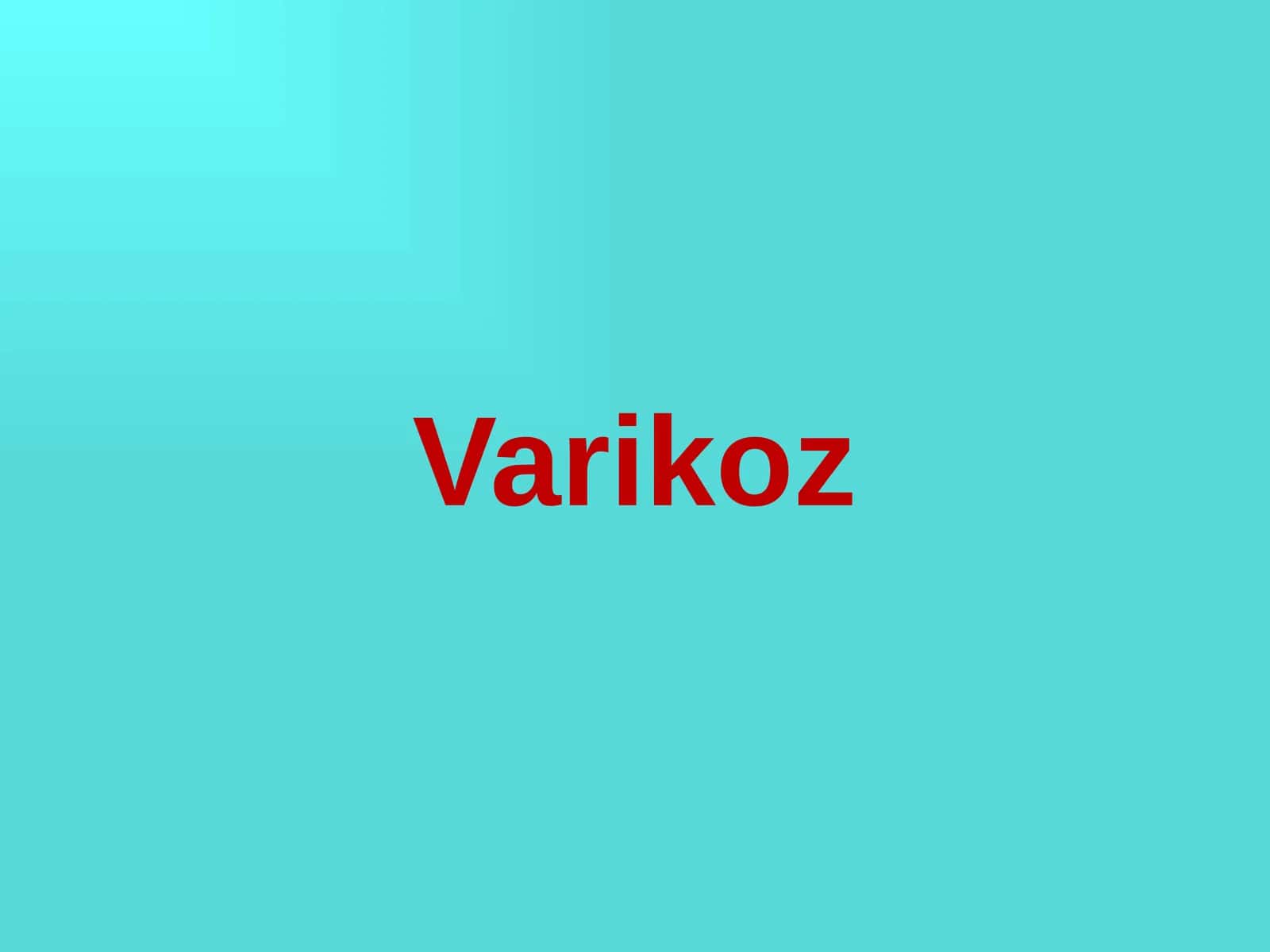 Varikoz yosh fizyologiyasi 1