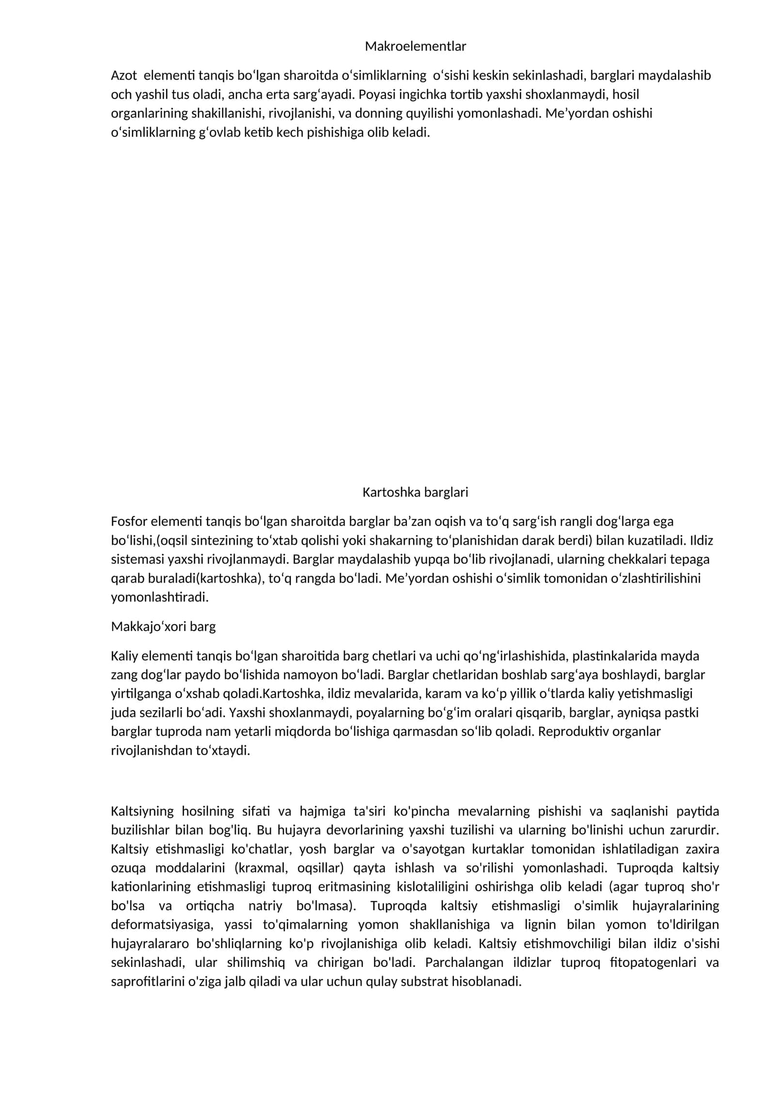 Makroelementlar 1