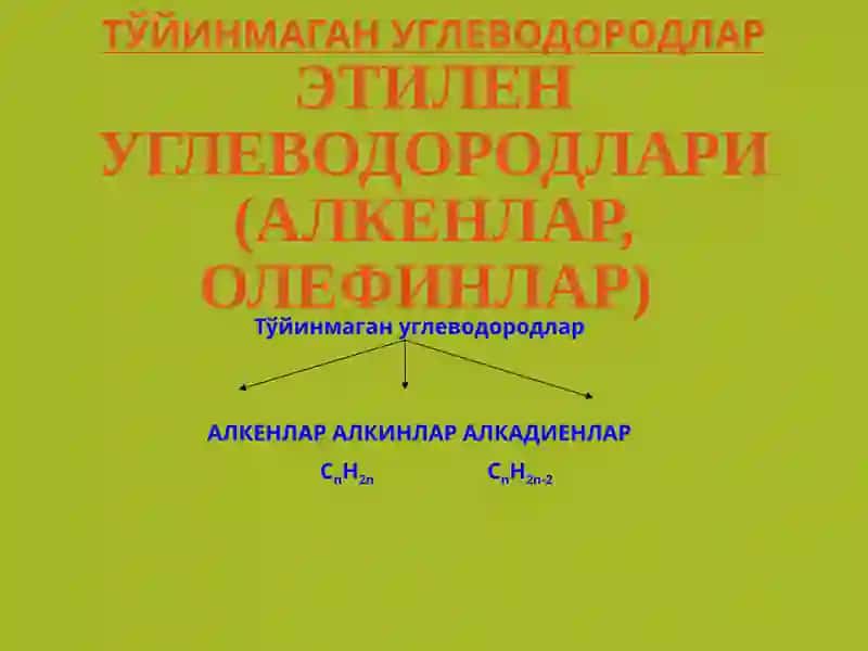 Тўйинмаган углеводородлар