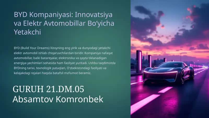 BYD Kompaniyasi 1