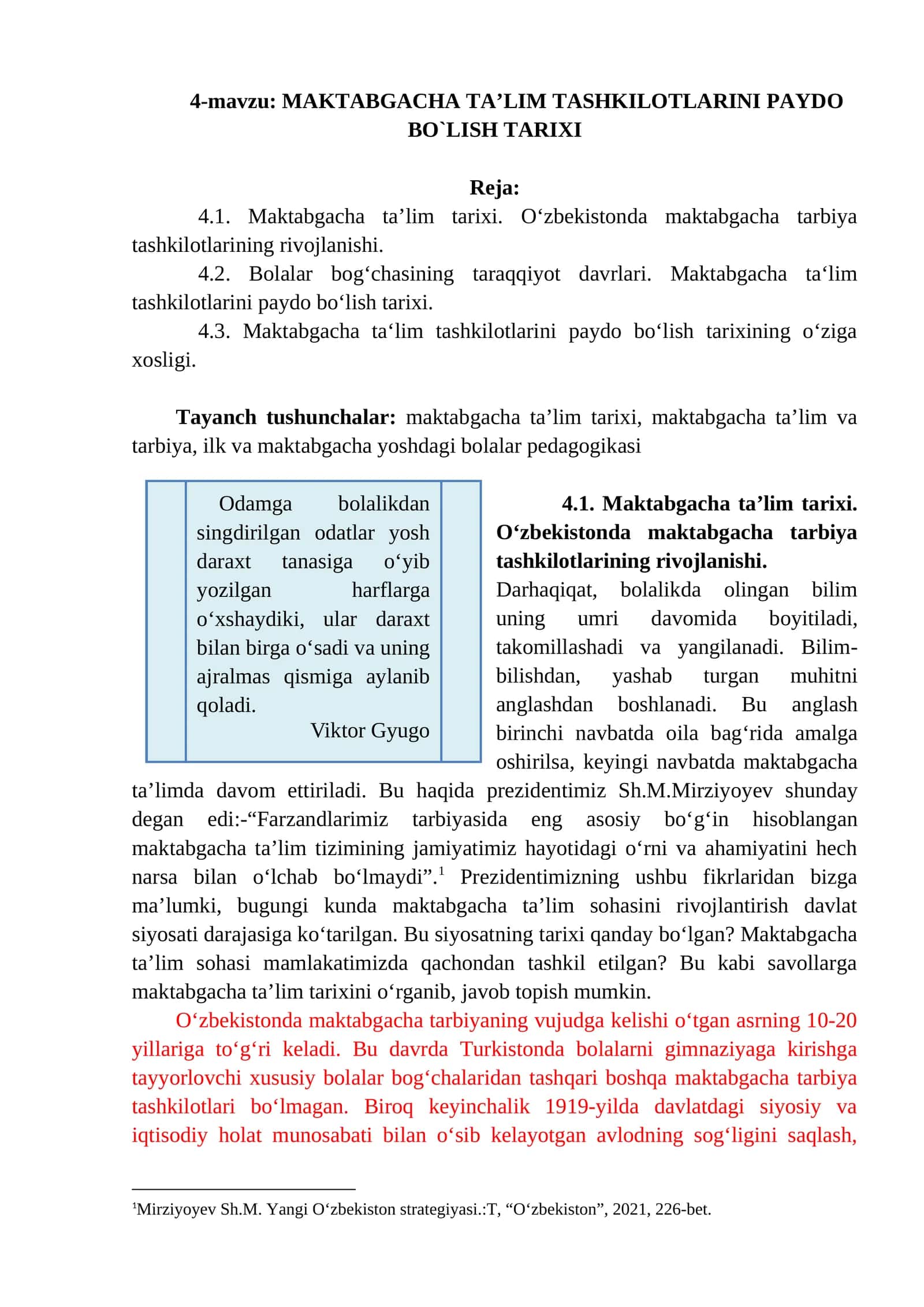 MAKTABGACHA TA’LIM TASHKILOTLARINI PAYDO BO`LISH TARIXI 1