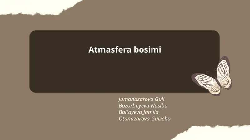 Atmasfera bosimi 1