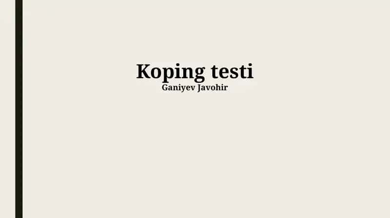 Koping testi 1