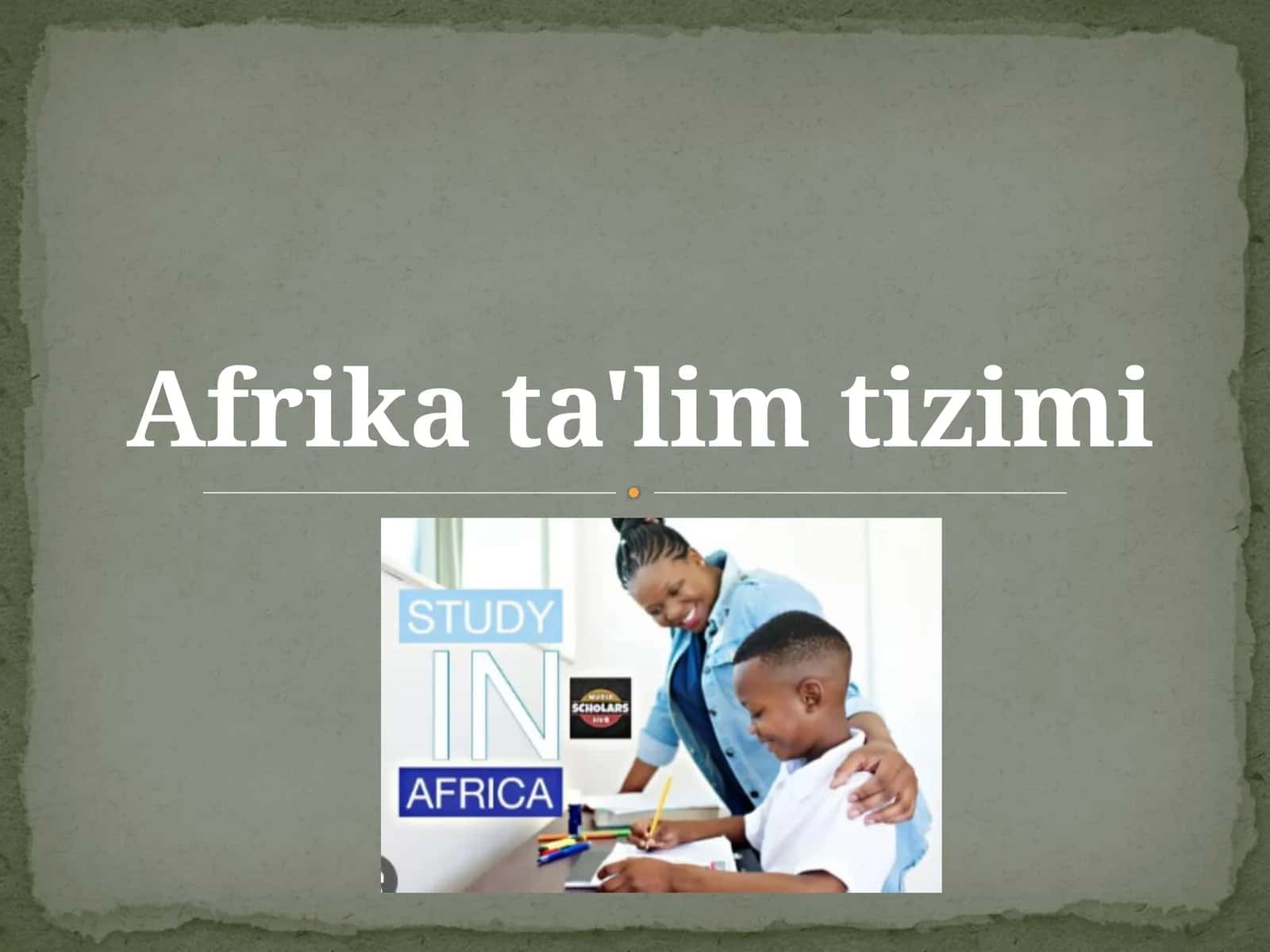 Afrika ta'limtizimi 1