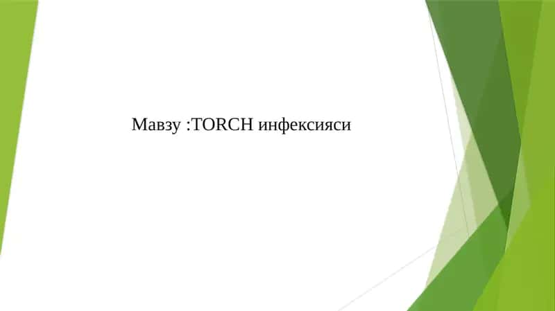ТОRCH    инфексияси 1
