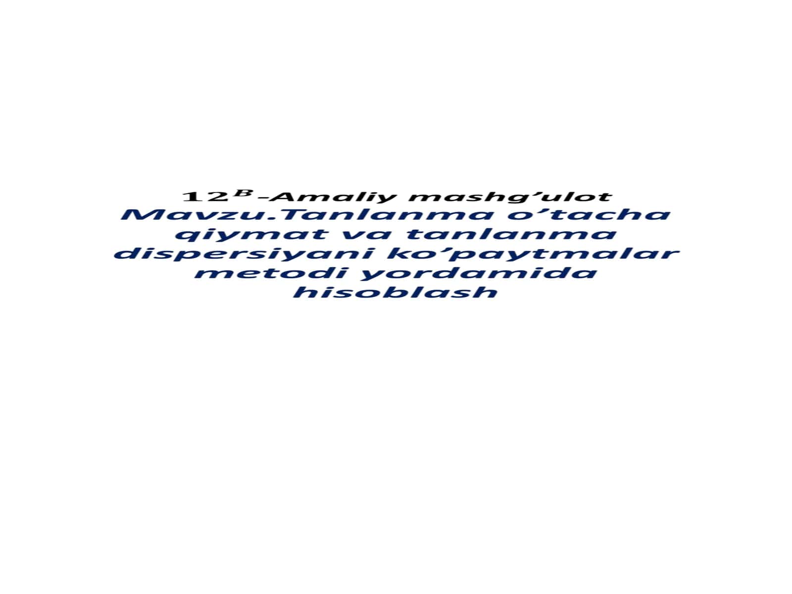 Agartanlanmanistatistik taqsimoti 1