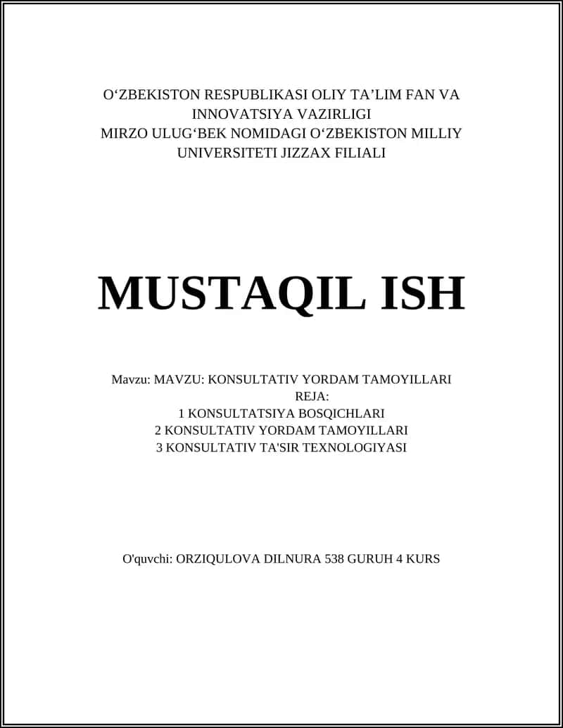 KONSULTATIV YORDAM TAMOYILLARI 1