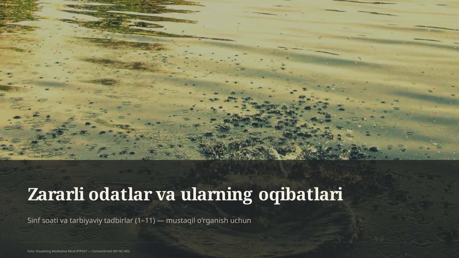 Zararli odatlar va ularning oqibatlari 1